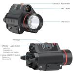 Feyachi LF-38 Red Laser Flashlight Combo 500 Lumen Tactical Light with Picatinny Rail Mount