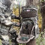 FunVZU Hunting Backpacks for Men,Saddle Hunting Bag with Bow Holder, Lage Compound Bow Hunting Backpack & Duffle Bags, Deer Hunting Backpack with Rifle Holder (Forest Rock Camo)