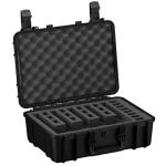 Condition 1 18" 5 Pistol Gun Case w/Pre-Cut Foam for 20 Mags – Waterproof, Lockable, TSA Approved, Stackable, Fits Optics & Lights – Black, Made in USA, Model 801