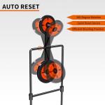 Highwild 3/8 Inch Thick Double Spinner Shooting Targets - Auto Reset Steel Target - for Centerfire Handguns Up to .44 Magnum