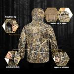 YEVHEV Quiet Hunting Clothes Suit Clothing Gear Camouflage Hoodie Jacket Pants