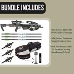 Killer Instinct Boss 405 FPS Crossbow Package with Backpack Case and Broadheads Bundle (3 Items)