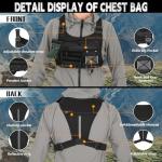 Men's Adjustable Chest Bag for Outdoor Activities