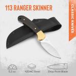 Buck 113 Ranger Skinner Knife with Walnut Handle