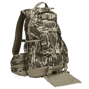 North Mountain Gear Camouflage Hunting Backpack Waterproof Bow and Rifle Compatible Hunting Bag (Mossy Oak Bottomland)