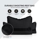 Twod Outdoor Shooting Rest Bags - Target Sports Bench Rest with Front & Rear Support SandBag Stand Holders for Gun Rifle Shooting Hunting Photography - Black