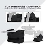 Twod Outdoor Shooting Rest Bags - Target Sports Bench Rest with Front & Rear Support SandBag Stand Holders for Gun Rifle Shooting Hunting Photography - Black