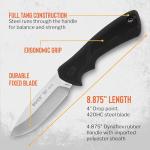Buck Knives 685 Large BuckLite Max II Hunting Knife, 4" Fixed Blade, Dynaflex Rubber Handle, 420HC Stainless Steel Drop Point Blade, Sheath Included, Knife Made in the USA, 4.7 oz