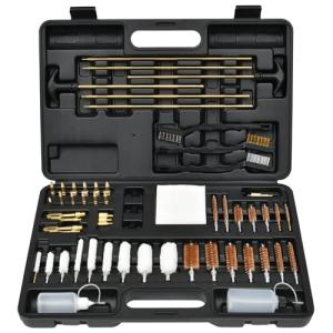 GLORYFIRE Gun Cleaning Kit Universal for Guns, Gun Brushes for Pistol, Handgun, Shotgun, Elite Brass Rods and Wire Rope, Hunting Gear Gun Accessories for Men (Brass Jags & Loops)