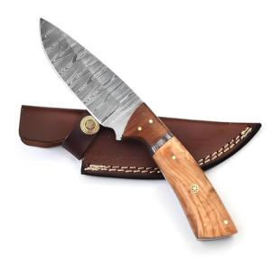 POLO CRAFT Custom Handmade Fixed Blade Hunting Knife - 9 Inch hand Forged Full Tang Knives For Hunting, Outdoor Camping, Hiking, Fishing, Bushcraft Knives With Leather Sheath. (Predator Hunter Knife)