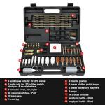 GLORYFIRE Gun Cleaning Kit Universal for Guns, Gun Brushes for Pistol, Handgun, Shotgun, Elite Brass Rods and Wire Rope, Hunting Gear Gun Accessories for Men (Brass Jags & Loops)