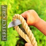 POLO CRAFT Custom Handmade Fixed Blade Hunting Knife - 9 Inch hand Forged Full Tang Knives For Hunting, Outdoor Camping, Hiking, Fishing, Bushcraft Knives With Leather Sheath. (Predator Hunter Knife)