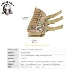 FARMSOLDIER Rifle Stock Pack, Cheek Pad Buttstock Ammo Holder Pouch,Tactical Buttstock Shotgun Rifle Shell Holder Cheek Rest Pouch Multi-camo