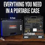 GLORYFIRE Gun Cleaning Kit Universal for Guns, Gun Brushes for Pistol, Handgun, Shotgun, Elite Brass Rods and Wire Rope, Hunting Gear Gun Accessories for Men (Brass Jags & Loops)