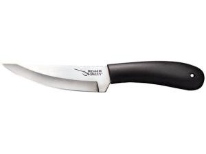 Cold Steel Roach Belly 4.5" German 4116 Stainless Steel Fixed Blade Trailing Point Outdoor Hunting Utility Knife, 4" High Impact Polypropylene Handle, Durable Sheath Included