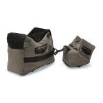 Birchwood Casey Gun Rest Filled | Durable Water-Resistant Front & Rear Shooting Bags with Inert Poly Bead Fill, Non-Slip Bottom & Suede Leather Topper