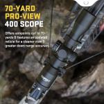 TenPoint Titan 400 Crossbow, Vektra - 400 FPS - Includes Pro-View 400 Scope, ACUdraw Silent Cocking Device & Three Pro Elite 400 Carbon Arrows