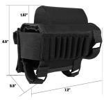 Adjustable Tactical Rifle Buttstock with Cheek Pad