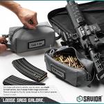 Savior Equipment Loose Sacs 4-Pack Tactical Ammo Pouch Firearm Ammunition Carrier Bag, ID Patches Included, Gray