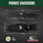 Mossy Oak 11.5'' Machete for Yard Work, Survival Kukri Machete Knife with Sheath, EDC Gear, Ergonomic Anti-Slip Handle, Stainless Steel Machetes for Cutting Trees, Gardening, Bushcraft and Hunting