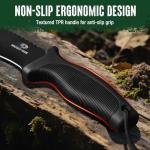 Mossy Oak 11.5'' Machete for Yard Work, Survival Kukri Machete Knife with Sheath, EDC Gear, Ergonomic Anti-Slip Handle, Stainless Steel Machetes for Cutting Trees, Gardening, Bushcraft and Hunting