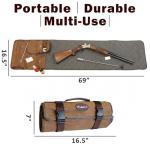 Portable Waxed Canvas Gun Cleaning Mat with Handle