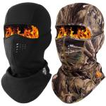 WTACTFUL Camo Face Mask for Men Windproof Camouflage Balaclava Hunting Face Cover Winter Fleece Warm Thermal for Cold Weather Skiing Snowboarding Motorcycle Cycling 2 Pack
