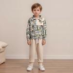 Mieeyali Toddler Kids Hunting Clothes Mallard Duck Half Zip Sweatshirt Camo Country Shirt Pants Set Fall Winter Outfits (Army Green Duck, 6-12 Months)