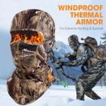 WTACTFUL Camo Face Mask for Men Windproof Camouflage Balaclava Hunting Face Cover Winter Fleece Warm Thermal for Cold Weather Skiing Snowboarding Motorcycle Cycling 2 Pack