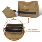 Highwild 900D Oxford Shooting Rest Bags - Front and Rear Support Sand Bags for Shooting Bench Rest, Ideal for Gun Rifle Shooting and Hunting - Water-Resistant Design - Unfilled