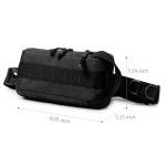 Tactical Ammo Pouch Firearm Ammunition Carrier Bag Tactical Drop Pouch Sub Abdominal Carrying Kit Bag Rifle Carbine Pistol Revolver Ammos Transportation Soft Case Hunting Shooting Fanny Pack