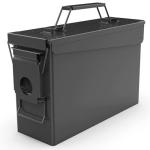 PATRON 30 Cal Ammo Can Metal 9mm Ammo Box Storage Crate Case for Shotgun Bullet Rifle Nerf Ammunition Waterproof Case-Gard Organizer for Men,Gift Boxes for Dad Husband Father (Black)