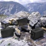 PATRON 30 Cal Ammo Can Metal 9mm Ammo Box Storage Crate Case for Shotgun Bullet Rifle Nerf Ammunition Waterproof Case-Gard Organizer for Men,Gift Boxes for Dad Husband Father (Black)