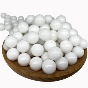 Lambid 100 Counts .61 Caliber Nylon Balls - 2.6 Grams 61 Cal Reusable Solid Plastic Ammunition Less Lethal Projectiles Ammo for Target Practice and Self Defense Compatible with Byrna CL