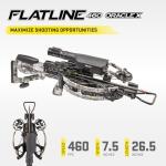 TenPoint Flatline 460 Oracle X Crossbow - 460 FPS - Fastest Compact Crossbow on The Market - Includes Burris Oracle X Rangefinding Scope, ACUslide Cocking & De-Cocking System & 6 EVO-X 16 Arrows