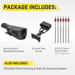 TenPoint Flatline 460 Oracle X Crossbow - 460 FPS - Fastest Compact Crossbow on The Market - Includes Burris Oracle X Rangefinding Scope, ACUslide Cocking & De-Cocking System & 6 EVO-X 16 Arrows