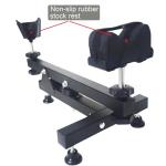 DCCMS Rifle Shooting Rest. Durable Steel Frame Design & Non-Slip Rubber Rifle Rest for Sighting in and Shooting Stability
