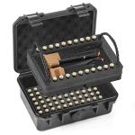 Hydrocase 9mm Ammo Case, Compatible with Magazines, Compact Waterproof Lockable Ammo Storage Case for Ammunition, Portable and Durable 9mm Ammo Box, Suitable for Travel,Home and Range Use