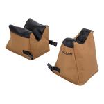 Allen Company Dual Shooting Rest - Front and Rear Gun Platform for Rifles - Filled with Inert Poly-Beads - Hunting and Range Bag - Coyote