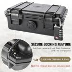 Hydrocase 9mm Ammo Case, Compatible with Magazines, Compact Waterproof Lockable Ammo Storage Case for Ammunition, Portable and Durable 9mm Ammo Box, Suitable for Travel,Home and Range Use