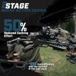 Barnett - Demun Storm Handheld Crossbow - 300 FPS Compact Bow w/SwitchLok Riser, Break-Action Cocking & Red/Green Dot Sight - Includes D-TAC Stock & Tactical Foregrip