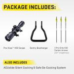 TenPoint Venom X, Moss Green - 390 FPS - Lightest ACUslide Bow Ever - Includes Pro-View 400 Scope, Polymer Scope Struts, ACUslide & Three Pro Elite 400 Carbon Arrows