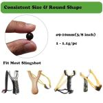 Timbocca Slingshot Ammo 3/8 Inch, 5500g Biodegradable Clay Sling Shot Ammo Ball 9mm - 10mm for Hunting and Target Practice