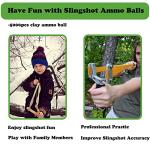 Timbocca Slingshot Ammo 3/8 Inch, 5500g Biodegradable Clay Sling Shot Ammo Ball 9mm - 10mm for Hunting and Target Practice