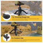 CVLIFE Shooting Rest Tripod Gun Rifle Rest with Front and Rear Bench Rest Bags Height Adjustment for Range Shooting Hunting and Outdoor