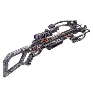 TenPoint Wicked Ridge Commander M1 Lightweight and Compact Profile Crossbow with Rope-Sled and Fully Coated 4X Multi-Line Scope (Peak Camo)