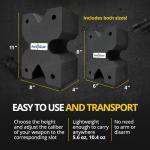 BenchMaster X-Block Shooting Rest Combo, Compact Size (8″x 6″x 4″), XL Size (11" x 8" x 4"), Precision-Enhancing Rifle Rest, Recoil Reduction, Resistant to Gun Oil