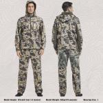 UIIHUNT Hunting Clothes for Men with Fleece Lining: Camo Hunting Suit, Safety Strap Compatible Water Resistant Silent Hunting Jacket and Pants