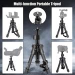HUNTPAL Rfie Rest Bench Stand Shooting Stick Tripod Gun Rest for Range Table Shooting Target Practice, Portable Adjustable Height Compact Aluminum Construction Shooting Support