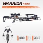 Wicked Ridge by TenPoint Warrior 400, Peak XT - 400 FPS - Uncompromising Performance Under $500 - Includes Pro-View 400 Lighted Scope, Rope Cocker & Three Match 400 Arrows